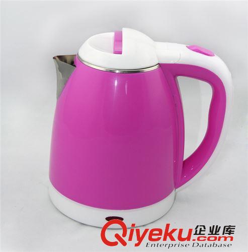 包膠電熱水壺快速電水壺不銹鋼開水壺自動斷電一件代發1.8L