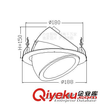 [千力佳]tj大象鼻燈7W射燈360度可調(diào)led射燈筒燈服裝商場(chǎng)展示燈