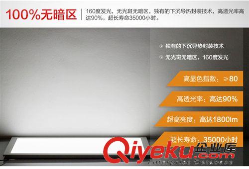 集成吊頂方形led面板燈 白光 LED平板燈集成吊頂式300X300mm 12W原始圖片2