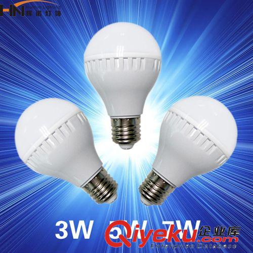 led球泡燈led燈泡 led節(jié)能燈泡 3w5w7wled塑料球泡燈具 量大優(yōu)惠