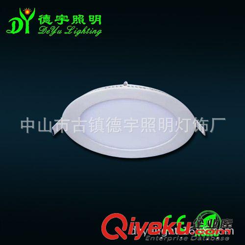古鎮(zhèn)廠(chǎng)家直銷(xiāo)9W純白圓形面板燈 6500K LED純白天花燈原始圖片3