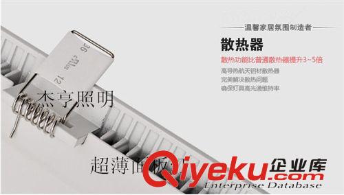 方形超薄面板燈外殼 led平板燈配件  led超薄面板燈3W原始圖片3