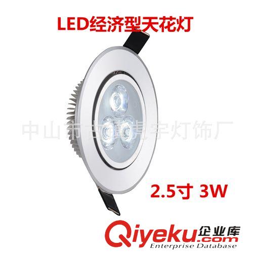 【虎宇廠家直銷】2.5寸 3W led天花燈 經(jīng)濟(jì)型 節(jié)能照明 價(jià)格便宜