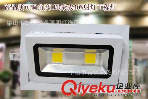 超亮集成LED天花射燈 可調角度LED射燈40W 商場展廳服裝店射燈原始圖片2