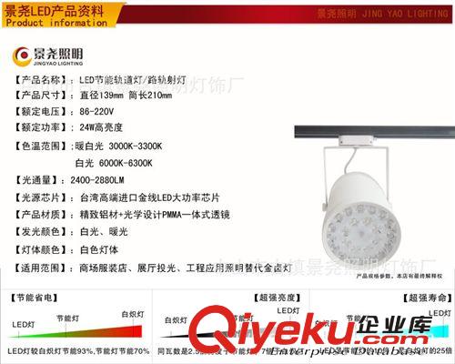 高亮度led24W軌道燈大型商業(yè)展廳LED導(dǎo)軌燈路軌燈更換金鹵燈160瓦