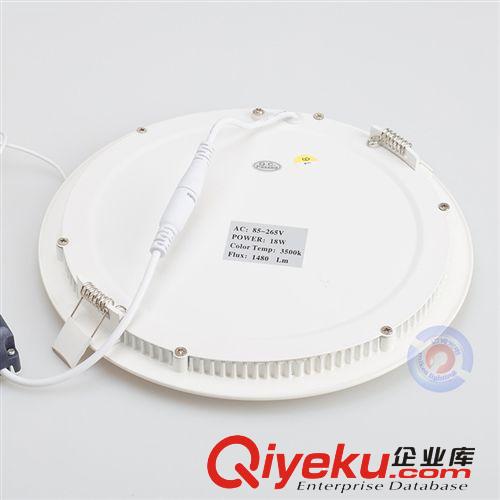 LED面板燈平板燈4W超薄圓形方形無頻閃高亮度節(jié)能LED平面筒燈原始圖片3