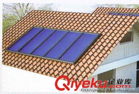 別墅分體承壓太陽能熱水器|平板集熱器|激光焊接|布紋鋼化玻璃