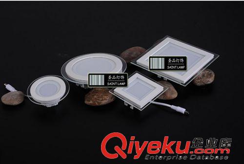 廠家直銷超薄新款LED天花燈6-15W超薄客廳廚衛(wèi)壓鑄LED玻璃面板燈原始圖片3
