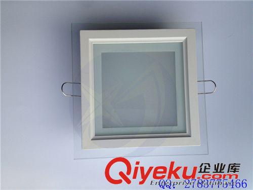 最款玻璃燈燈具  斜邊面環(huán) 18w壓鑄玻璃燈 led天花筒燈外殼 配件原始圖片2