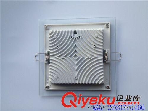 {zx1}爆價(jià)led天花燈 斜邊玻璃燈配件  6w正面發(fā)光 玻璃燈燈具原始圖片2