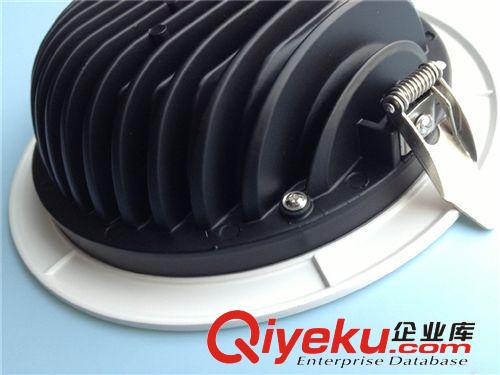 {zx1}款LED筒燈燈具外殼 室內照明專用 8寸白色+黑色筒燈燈具套件原始圖片2