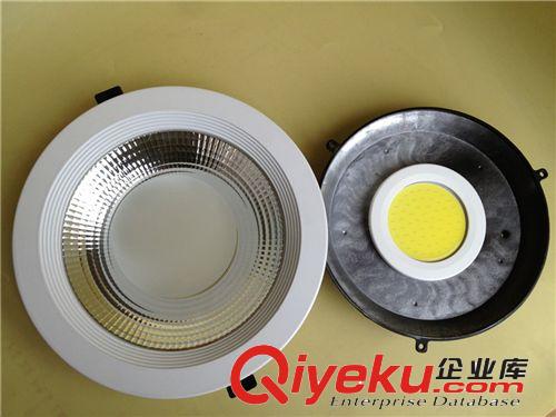 新款20wCOB壓鑄筒燈 6寸柱形LED筒燈外殼套件 開孔：155mm原始圖片3