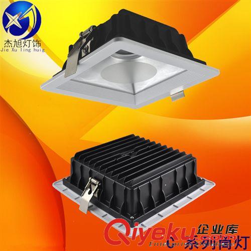 COB方形筒燈 壓鑄筒燈外殼 12wCOB筒燈燈具 led天花筒燈配件