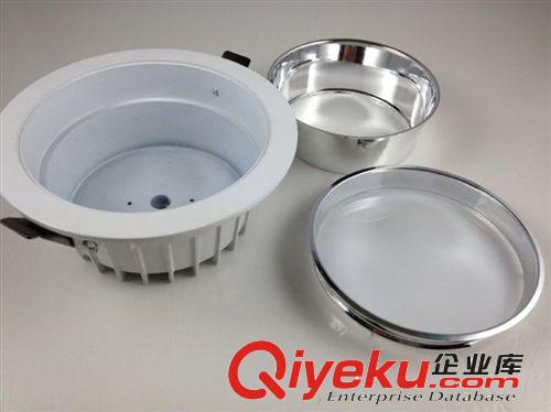 led筒燈外殼套件 壓鑄筒燈外殼 led8寸天花筒燈 24w壓鑄筒燈套件原始圖片2