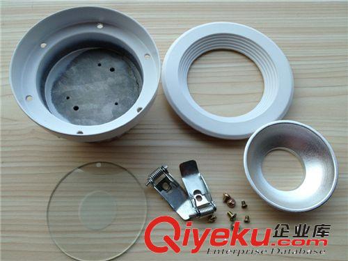 {zx1}款無炫光筒燈外殼 直徑125*69mm天花筒燈套件嵌入式天花燈原始圖片3
