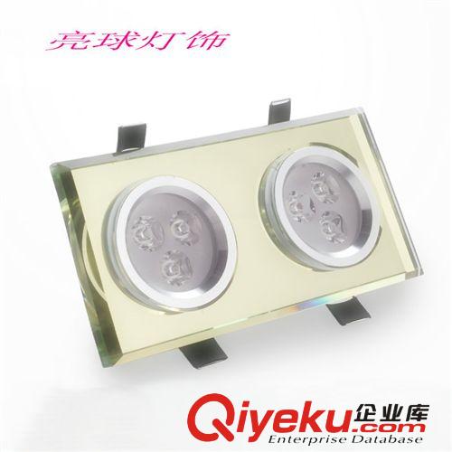 LED室內照明 方二頭天花燈 6W天花燈 LED天花燈 LED格柵燈原始圖片2