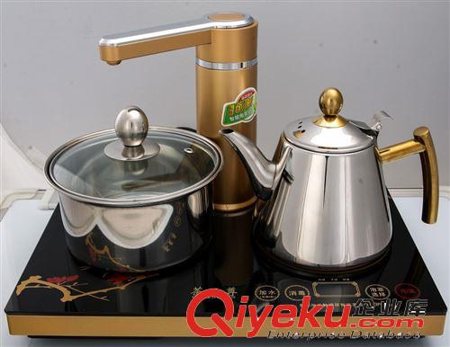豪華gd茶{zz1}KZ-X10超薄電磁爐茶爐自動上水壺雙爐帶xd小家電