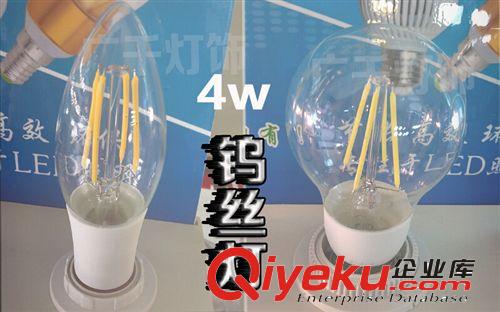 E14螺口 LED鎢絲燈2w 4w 6w蠟尾尖泡燈 LED節(jié)能燈廠價(jià)直銷原始圖片3