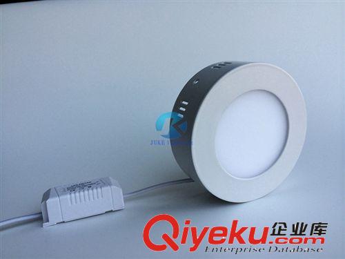 聚科壓鑄廠新款LED圓形明裝120mm面板燈空殼 明裝平板燈燈具 空殼原始圖片2