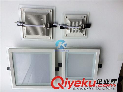 壓鑄廠直銷LED6W方形玻璃天花筒燈外殼 平面玻璃燈具配件 套件原始圖片2
