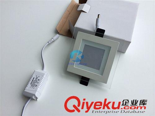 壓鑄廠直銷LED6W方形玻璃天花筒燈外殼 平面玻璃燈具配件 套件原始圖片3