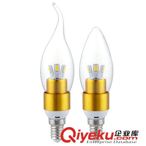 LED3W 三叉 尖泡 拉尾泡 蠟燭泡 水晶燈 吊燈 壁燈光源 廠家直銷
