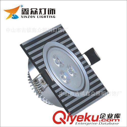 方型3W條紋天花燈原始圖片2