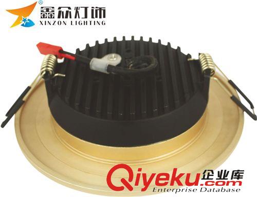 LED超薄3寸5W玫瑰金筒燈原始圖片2