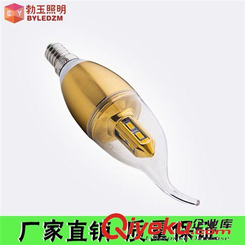 專業生產LED蠟燭燈3W三叉尖泡 穩定環保 E14小螺口高亮節能燈