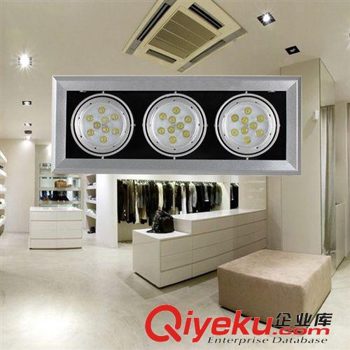 室內照明 LED大功率3頭9W斗膽燈三頭格柵燈 廠家優勢供應
