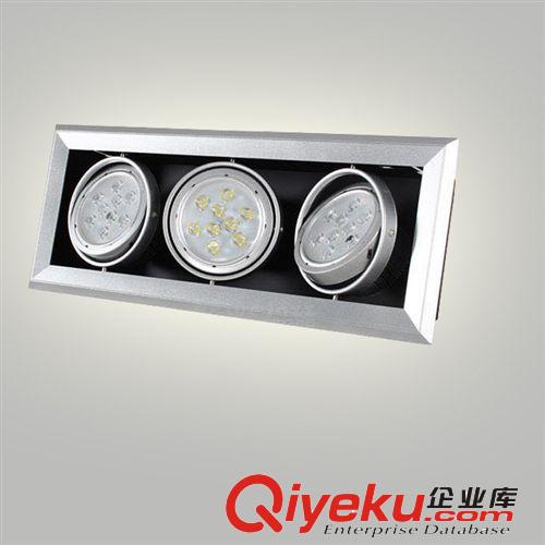 室內照明 LED大功率3頭9W斗膽燈三頭格柵燈 廠家優勢供應