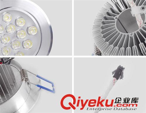 廠家生產(chǎn)批發(fā) LED12W高光連體透鏡射燈LED天花燈12W 質(zhì)保二年原始圖片3