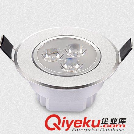 3w5w6w7w9w12wLED天花燈筒燈高光沙銀220v12v24v48v射燈刀片散熱原始圖片2