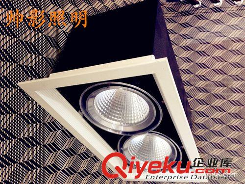 MR16雙頭3-5瓦LED格柵燈豆膽燈家具商場服裝店原始圖片2