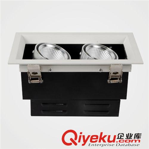 澳士頓 斗膽燈 雙頭LED格柵射燈COB長(zhǎng)方形商業(yè)展廳照明豆膽燈