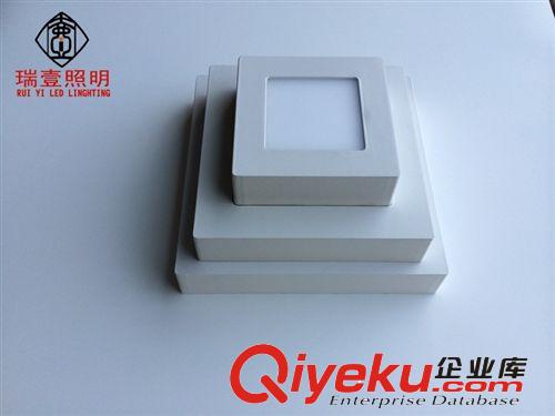 專業供應LED明裝6W面板燈 120mm方形明裝燈毛坯 套件 成品原始圖片2