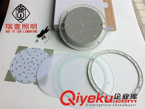 廠家直銷LED玻璃筒燈外殼 4寸玻璃面板燈外殼 5730貼片 低價出售