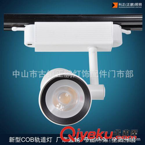 廠家批發LED軌道燈 20WCOB軌道燈外殼與成品 大透鏡COB服裝射燈原始圖片2