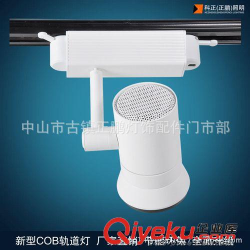廠家批發LED軌道燈 20WCOB軌道燈外殼與成品 大透鏡COB服裝射燈原始圖片3