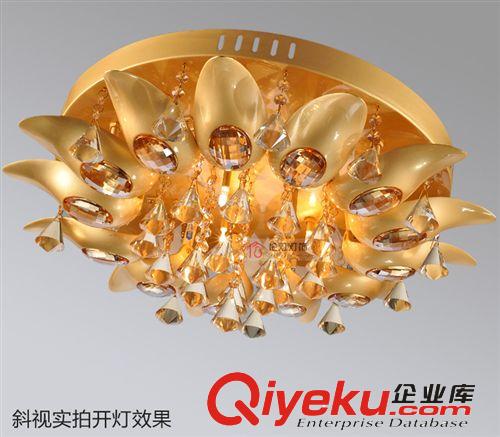 倫燈燈飾帝倫斯{dj0}奢華珍珠金蓮花水晶吊燈客廳餐廳書房寶島燈具