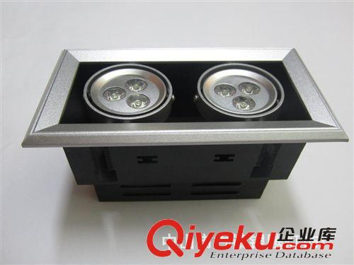 LED斗膽燈6W 雙頭斗膽燈 格柵射燈LED LED雙頭天花燈12W原始圖片2
