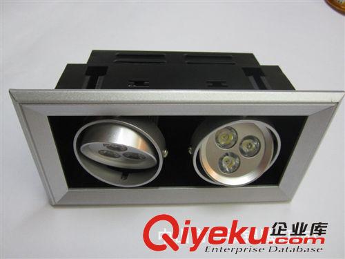 LED斗膽燈6W 雙頭斗膽燈 格柵射燈LED LED雙頭天花燈12W原始圖片3