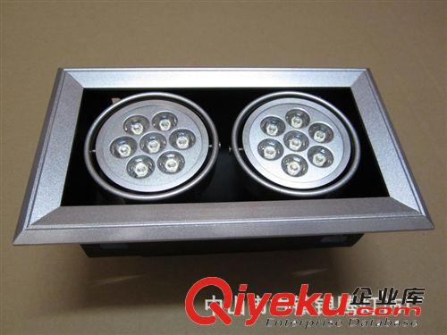 LED斗膽燈14W 格柵燈盤 斗膽燈7W 雙頭斗膽燈 斗膽燈外殼12w原始圖片2