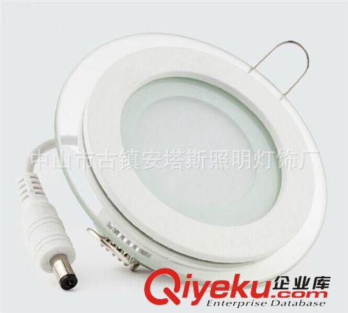 廠家直銷LED玻璃面板燈 6W12W18W  5730底部發光面板燈 圓形 方形