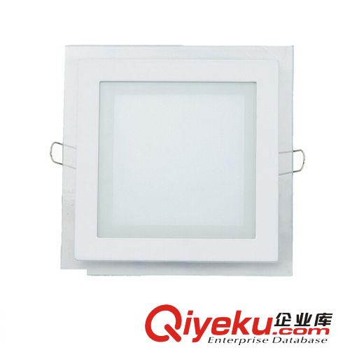 新上市 led方形玻璃面板燈6W 玻璃方形面板燈6W 方形面板燈6W