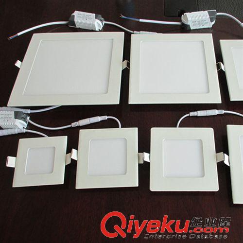 方形超薄國led面板燈3W4W6W9W18W平板天花燈質保三年廠家直銷批發原始圖片2