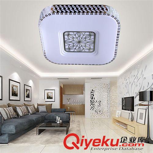 LED照明燈具批發LED客廳吸頂燈方形亞克力臥室吸頂燈24W32W原始圖片2