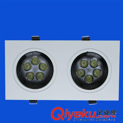 工程照明應用LED豆膽燈雙頭天花10W14W斗膽格柵射燈