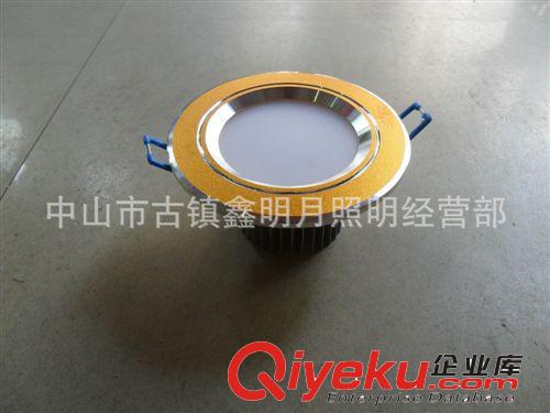 廠家供應 3寸金色led明裝筒燈 暖白歐式照明5wLED筒燈原始圖片2