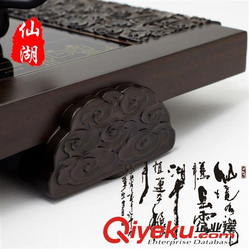 黑檀木 黑檀祥云茶盤(pán) 超豪華版 gd特大 多功能組合茶盤(pán) 批發(fā)原始圖片2